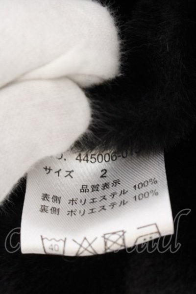 画像3: NO ID. BLACK / フェイクムートンフーデッドコート 2 ブラック O-24-12-30-023-NO-ou-YM-ZT-M113