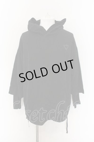 画像1: Moonage Devilment / ×EGO TRIPPING Layered Hoodie & Cut/Sew パーカー＆カットソー 46 ブラック O-25-01-03-023-Mo-to-YM-ZT387 (1)