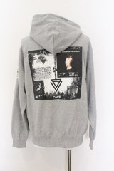 Moonage Devilment / GA Print Parka パーカー 44 グレー O-25-01-03-026-Mo-to-YM-ZT380