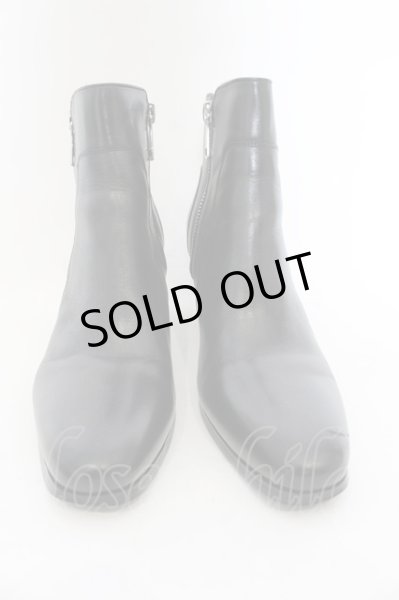 画像2: endevice / 両サイドジップヒールブーツ 44（約27cm） ブラック O-25-01-03-009-en-sho-YM-ZT6000 (2)