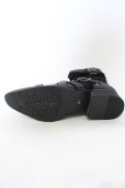 画像5: LOVEHUNTER / クロコスタッズベルトサイドジップアップブーツ 41（約26cm） ブラック O-25-01-03-012-LO-sho-YM-ZT-S006 (5)