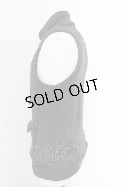 画像4: Moonage Devilment / Heavy Knit Riders Vest ベスト 44 グレー O-25-01-03-020-Mo-to-YM-ZT170 (4)