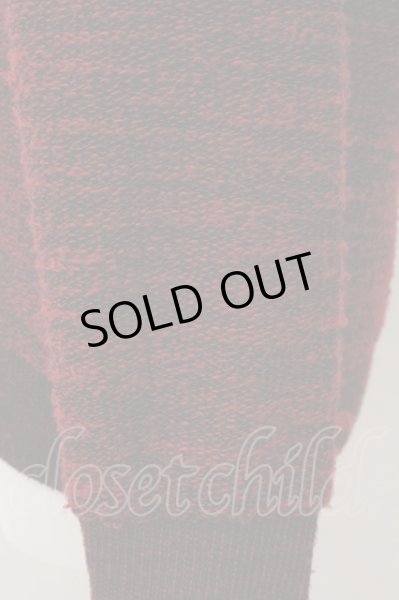 画像2: semantic design / ジップアップショールニットカーディガン L レッド O-25-01-09-003-SE-to-YM-ZT210 (2)