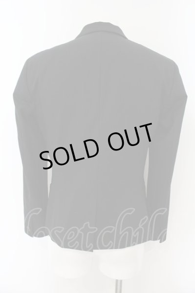 画像2: DIET BUTCHER SLIM SKIN / アシンメトリーポケットテーラードジャケット 1 ブラック O-25-01-09-032-DI-ja-YM-ZT222 (2)