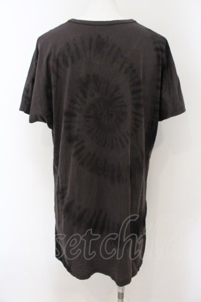画像2: kiryuyrik /  Dolman Sleeve V-T タイダイ Tシャツ S チャコール系 O-25-01-09-034-ki-ts-YM-ZT222