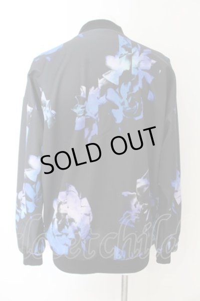 画像2: CIVARIZE / Arcadia フラワー総柄ブルゾンジャケト 44 ブルーｘブラック O-25-01-09-040-CI-ou-YM-ZY (2)