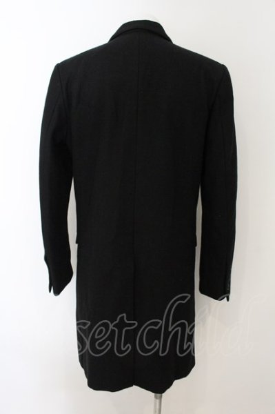 画像2: NO ID. BLACK / スタッズピークドラペルチェスターコート 2 ブラック O-25-01-09-043-NO-ou-YM-ZT-M116 (2)