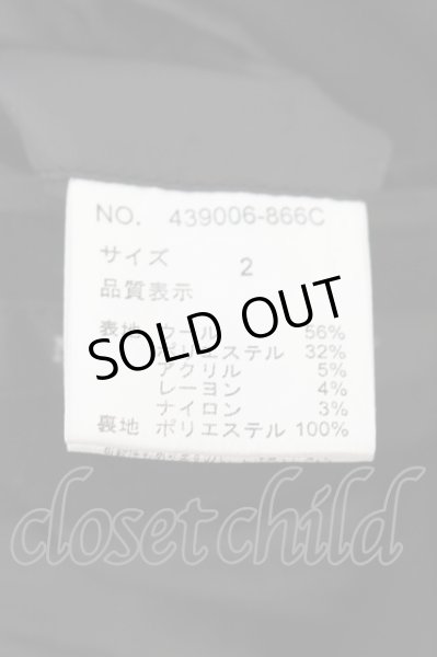 画像3: NO ID. BLACK / スタッズピークドラペルチェスターコート 2 ブラック O-25-01-09-043-NO-ou-YM-ZT-M116 (3)