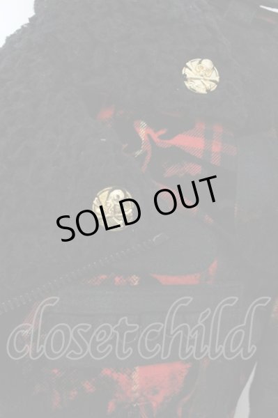 画像2: Roen / コーティングフロッキーダブルライダースジャケット 48 レッドｘブラック O-25-01-09-045-Ro-ja-YM-M122 (2)