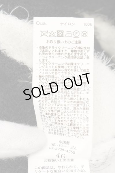 画像3: CIVARIZE / フェザーヤーンプルオーバーニット 46 ブラックｘホワイト O-25-01-09-047-CI-to-YM-OS (3)