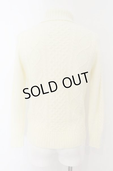 画像2: LHP / アクリルタートルネックニット S ホワイト O-25-01-09-053-LH-to-YM-ZT097 (2)