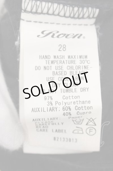 画像4: Roen / サイドラインコーデュロイパンツ 28 ブラックｘゴールド O-25-01-09-057-Ro-pa-YM-OS (4)