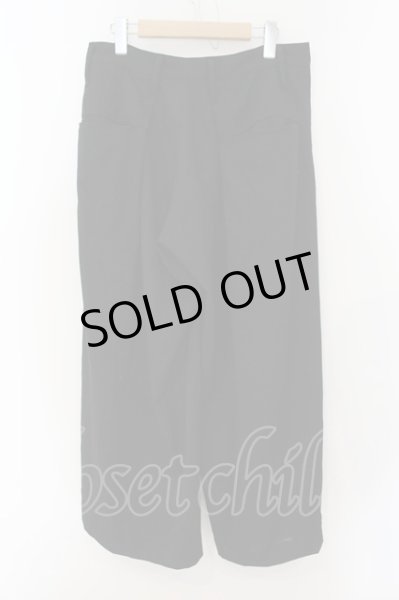 画像2: kiryuyrik / WideTuckSlacks パンツ M ブラック O-25-01-09-059-ki-pa-YM-ZT506 (2)