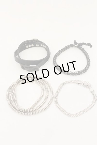 画像2: CIVARIZE / ブレスレット4Pセット  ブラック×シルバー O-25-01-09-062-CI-ac-IG-ZT191 (2)