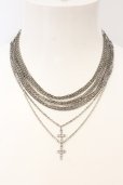 画像1: CIVARIZE / "Anvil"Multiple chain cross ネックレス  シルバー O-25-01-09-064-CI-ac-IG-ZT191 (1)