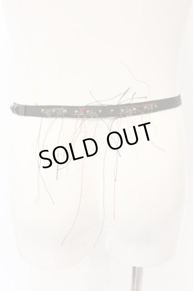 画像4: Roen / レザーストラップナローベルト  ブラック O-25-01-09-071-Ro-za-YM-OS (4)