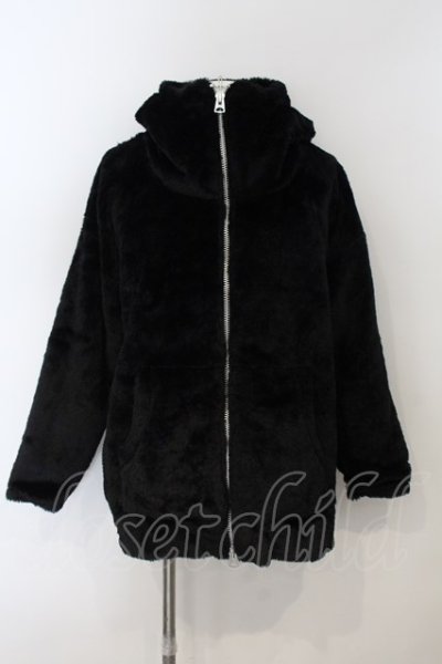 画像1: CIVARIZE / ボリュームファーブルゾンパーカー 44 ブラック O-25-01-09-013-CI-to-YM-ZT306