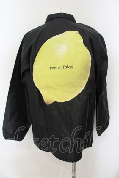 画像2: ＃OOTD / レモンプリントコーチジャケット【現在買取対象外】  ブラック O-25-01-09-023-＃O-ja-YM-ZT242
