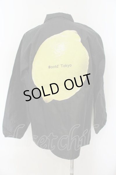 画像2: ＃OOTD / レモンプリントコーチジャケット【現在買取対象外】  ブラック O-25-01-09-023-＃O-ja-YM-ZT242 (2)