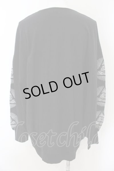 画像3: マダラニンゲン / 刺繍カットソー  ブラック O-25-01-09-026-MD-to-YM-OS (3)