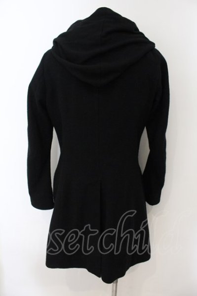 画像2: A.F ARTEFACT / LAYER HOODED COAT コート 1 ブラック O-25-01-09-028-A.-ou-YM-ZT-M107 (2)