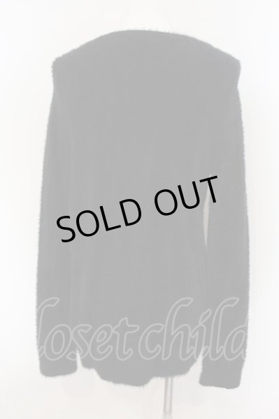 画像2: GOSTAR DE FUGA / モールミニフェザーヤーンロゴプルオーバーニット 46 ブラック O-25-01-12-006-GO-to-YM-OS (2)