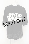 PROPA9ANDA / STOP WARS Tシャツ M ブラック O-25-01-12-007-PR-ts-YM-OS