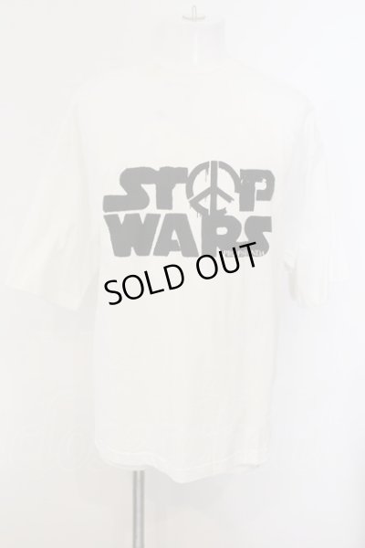画像1: PROPA9ANDA / STOP WARS Tシャツ M ホワイト O-25-01-12-008-PR-ts-YM-ZT190