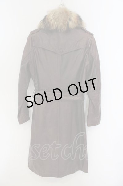 画像3: TORNADO MART / ラクーンファー襟バッファロレザーチェスターコート M ボルドー O-25-01-12-001-TO-ou-YM-OS (3)