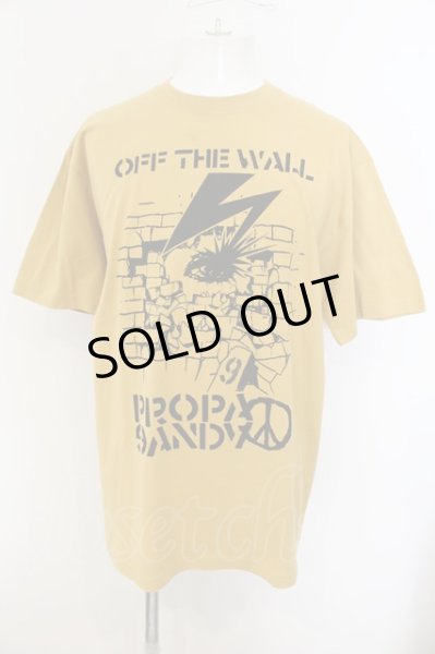 画像1: PROPA9ANDA / OFF THE WALL Tシャツ L マスタード O-25-01-12-009-PR-ts-YM-OS (1)