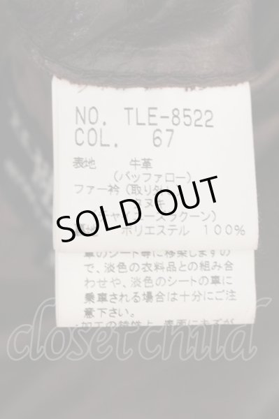 画像4: TORNADO MART / ラクーンファー襟バッファロレザーチェスターコート M ボルドー O-25-01-12-001-TO-ou-YM-OS (4)