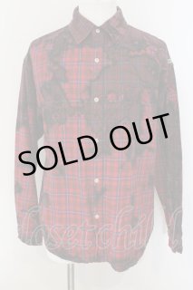 PROPA9ANDA / EGO TRIPPING コラボ BACK PRINT CHECK SHIRT 開襟シャツ