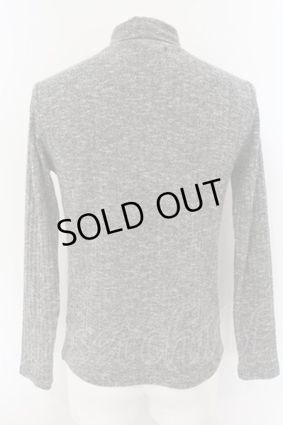 画像2: semantic design / リブ編みタートルネックニットソー M グレー O-25-01-12-021-SE-to-YM-ZT189 (2)