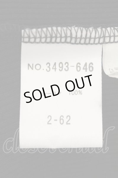 画像3: 5351pour les Hommes / オパールダメージ五分袖テレコカットソー  ブラック O-25-01-12-024-53-to-YM-OS (3)