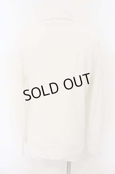 画像2: NO ID. / ビキューレラムパイルタートルネックプルオーバー 1 ホワイト O-25-01-12-025-NO-to-YM-ZT186 (2)