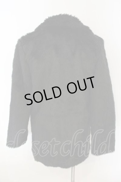 画像2: CavariA / アクリルファーコート M ブラック O-25-01-12-028-Ca-ou-YM-OS (2)