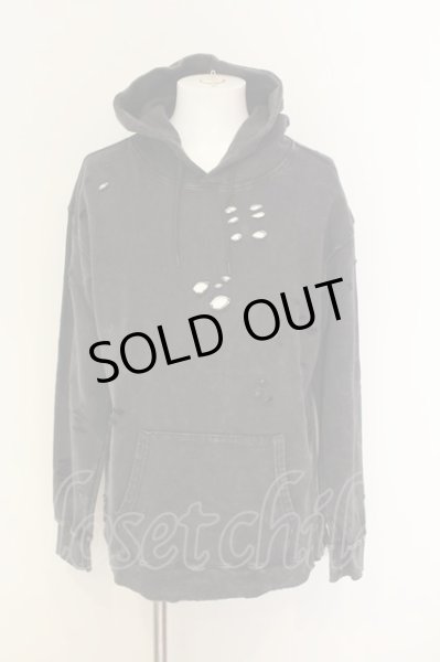 画像1: Moonage Devilment / ピグメントダメージプルオーバー  グレー O-25-01-17-003-Mo-to-YM-ZT085 (1)