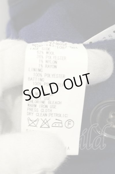 画像3: VANQUISH / \800ｇヘヴィメルトンPコート L ブルー O-25-01-17-030-VA-ou-YM-ZT-M104 (3)