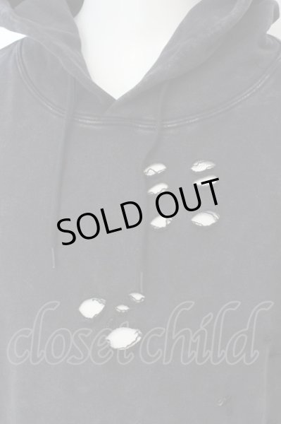 画像2: Moonage Devilment / ピグメントダメージプルオーバー  グレー O-25-01-17-003-Mo-to-YM-ZT085 (2)