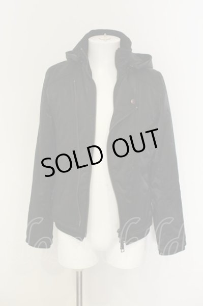 画像4: CIVARIZE / フーデッドナイロンレイヤーライダースブルゾンジャケット 46 ブラック O-25-01-17-032-CI-ou-YM-OS (4)