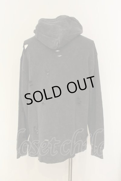 画像4: Moonage Devilment / ピグメントダメージプルオーバー  グレー O-25-01-17-003-Mo-to-YM-ZT085 (4)