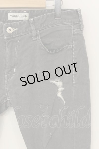 画像2: VANQUISH / Shotgun Damagepower Stretch Needle Skinnyパンツ 32 グレー O-25-01-17-039-VA-pa-YM-ZT194 (2)