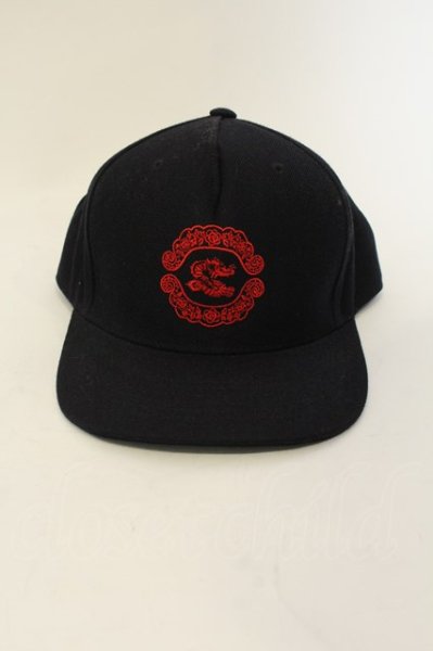 画像2: Moonage Devilment / EMBROIDERY FLAT VISOR キャップ  ネイビーｘレッド O-25-01-17-041-Mo-za-YM-ZT221 (2)