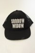 画像2: Moonage Devilment / SORROW WIDOW　メッシュキャップ  ブラックｘホワイト O-25-01-17-044-Mo-za-YM-ZT221 (2)