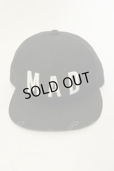 画像2: Moonage Devilment / MAD フラットバイザーキャップ  ブラックｘホワイト O-25-01-17-052-Mo-za-YM-ZT221 (2)