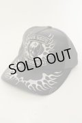 BACK BONE / レザーキャップ  ブラックｘチャコールグレー O-25-01-17-053-BA-za-YM-ZT497