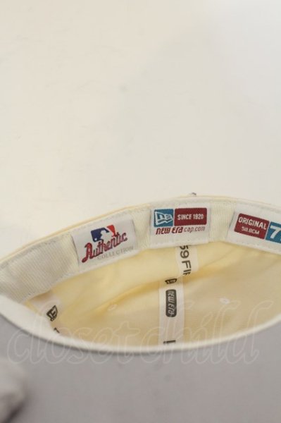 画像5: NEW ERA / BLACK YANKEES　キャップ  クリーム O-25-01-17-055-NE-za-YM-ZT221 (5)