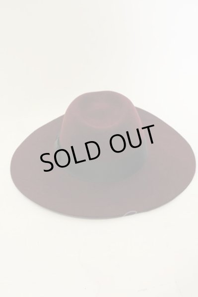 画像2: CIVARIZE / 中折れワイドブリムハット  ワイン O-25-01-17-056-CI-za-YM-ZT520 (2)