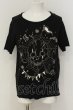 画像1: Moonage Devilment / Skull Print Big Tシャツ  ブラック O-25-01-17-009-Mo-ts-YM-ZT088 (1)