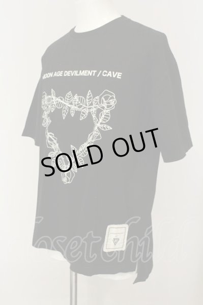 画像2: Moonage Devilment / Graphic Over S/S Tシャツ 44 ブラック O-25-01-17-014-Mo-ts-YM-ZT502 (2)